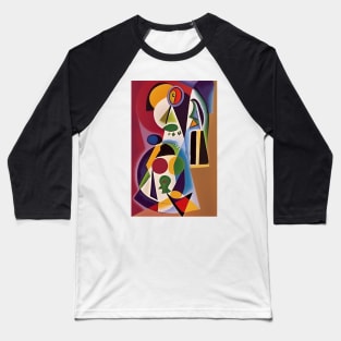 Color and Shape Composition Baseball T-Shirt